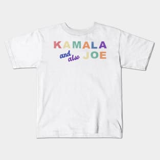 Kamala Harris Vice President and also Joe Biden Funny Retro Vintage Kids T-Shirt